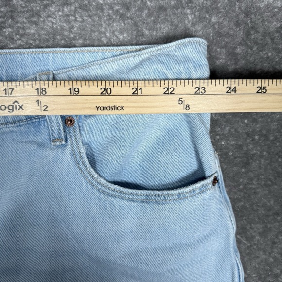 Old Navy Skirt Women's 22 Blue Denim Column Slit Maria Light Wash Modest Mom - Picture 5 of 9